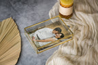 5x7" Gold Glass Photo Box