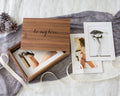 Custom Engraved Photo Box with 4x6 Photo Mats – Couples Boudoir Gift