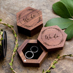 Hexagon Wood Ring Box