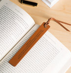 Personalized Engraved Leather Bookmark