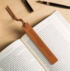 Personalized Engraved Leather Bookmark