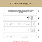 Personalized Engraved Leather Bookmark