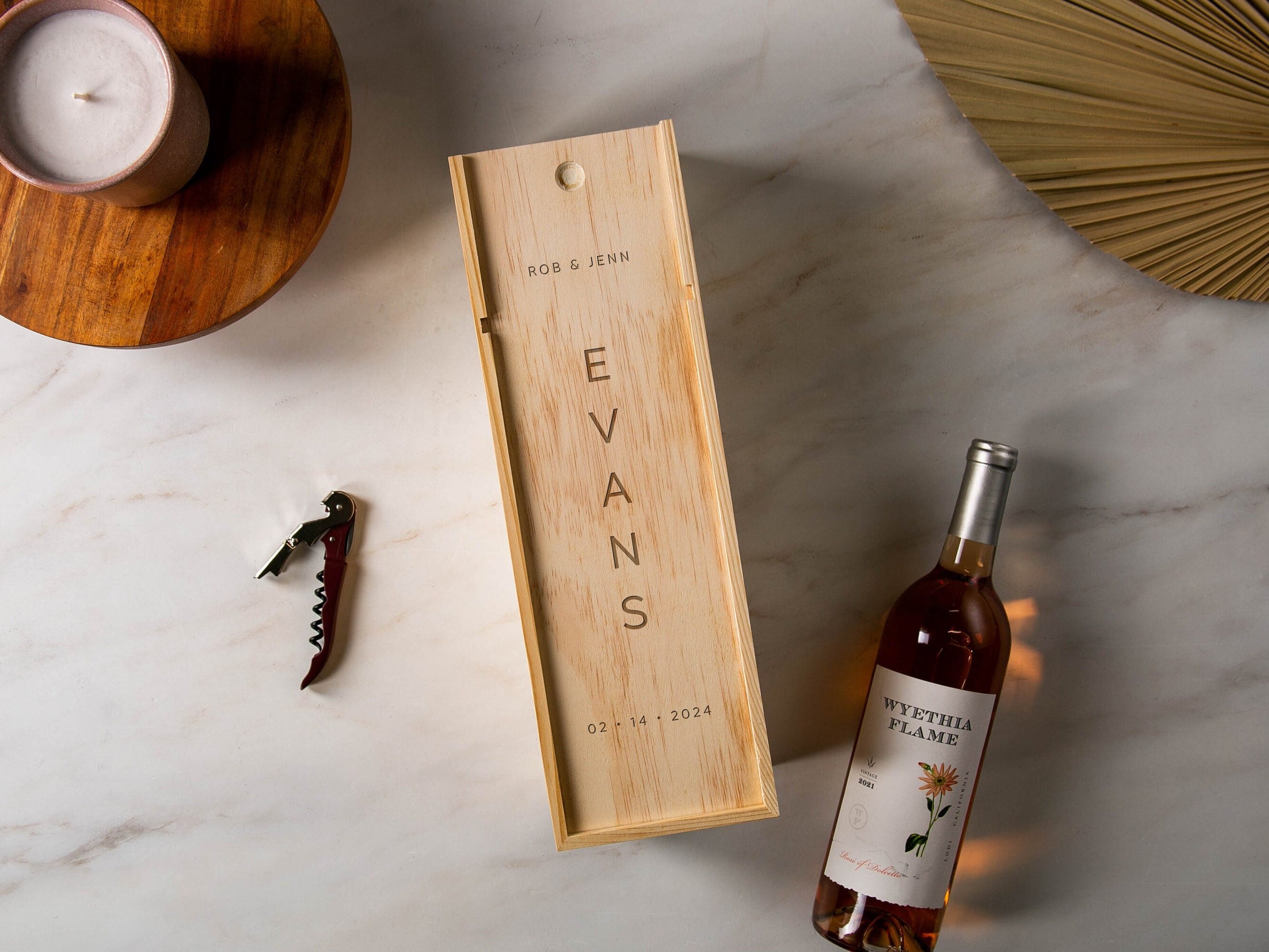 Wood Wine Box (Design 4)