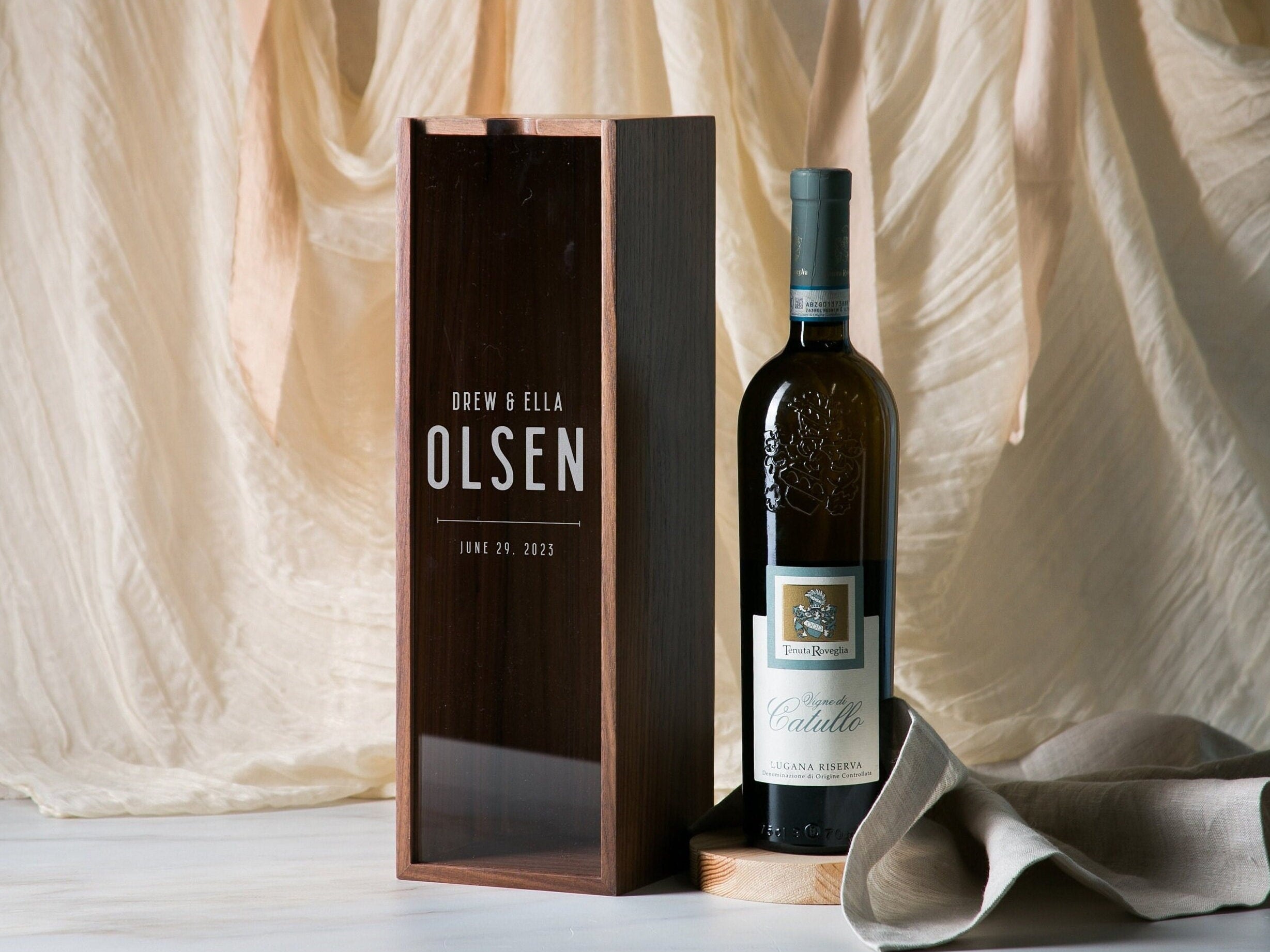 Acrylic Lid Wine Box (Design 3)