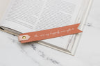 Personalized Leather Bookmark w/ Loop (Design 2)