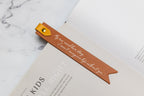Personalized Leather Bookmark w/ Loop (Design 2)