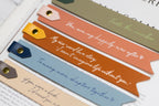 Personalized Leather Bookmark w/ Loop (Design 2)