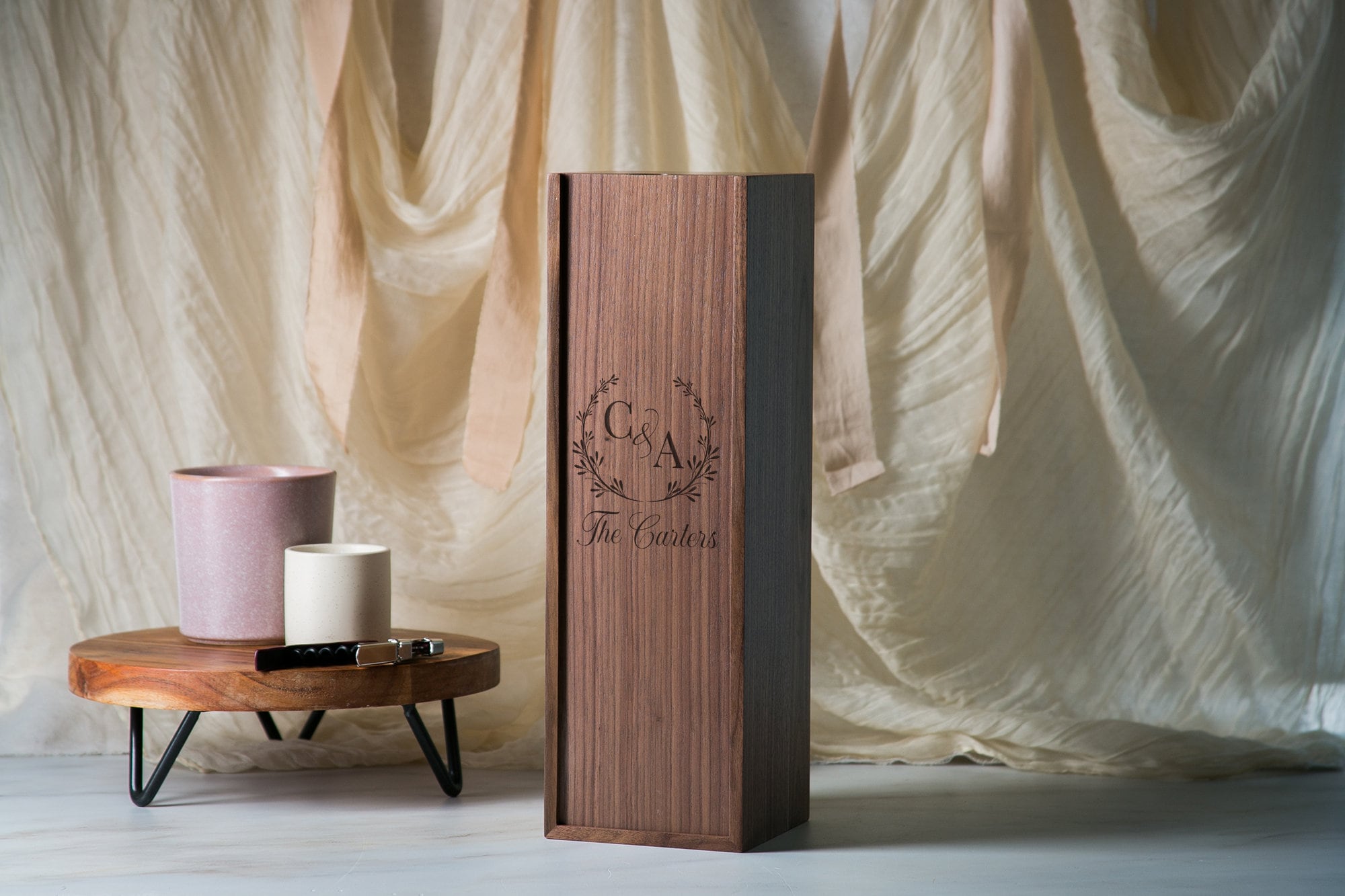 Wood Wine Box (Design 6)