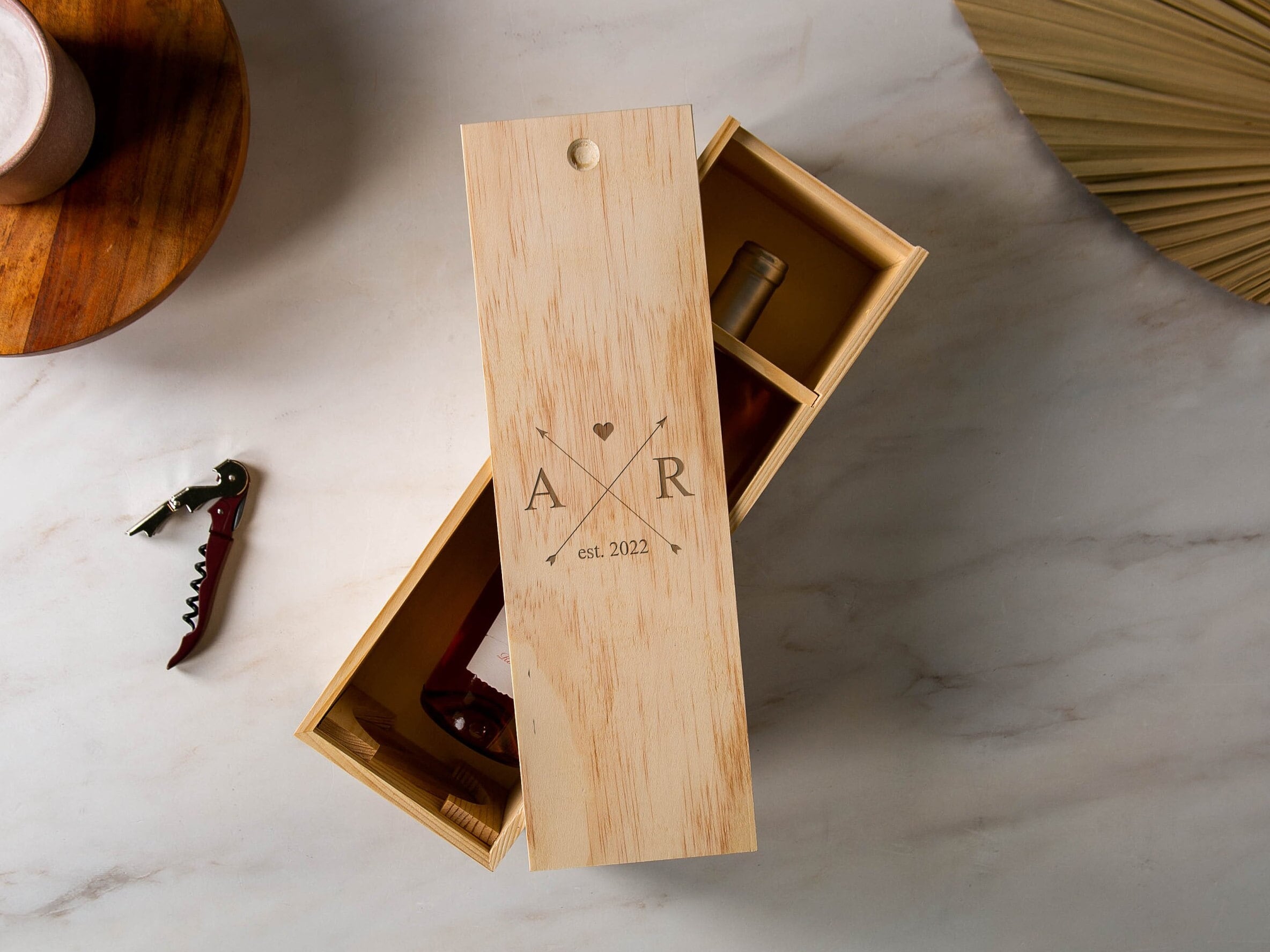 Wood Wine Box (Design 2)