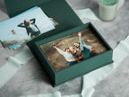 4x6" Embossed Linen Photo Box