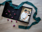 4x6" Embossed Linen Photo Box