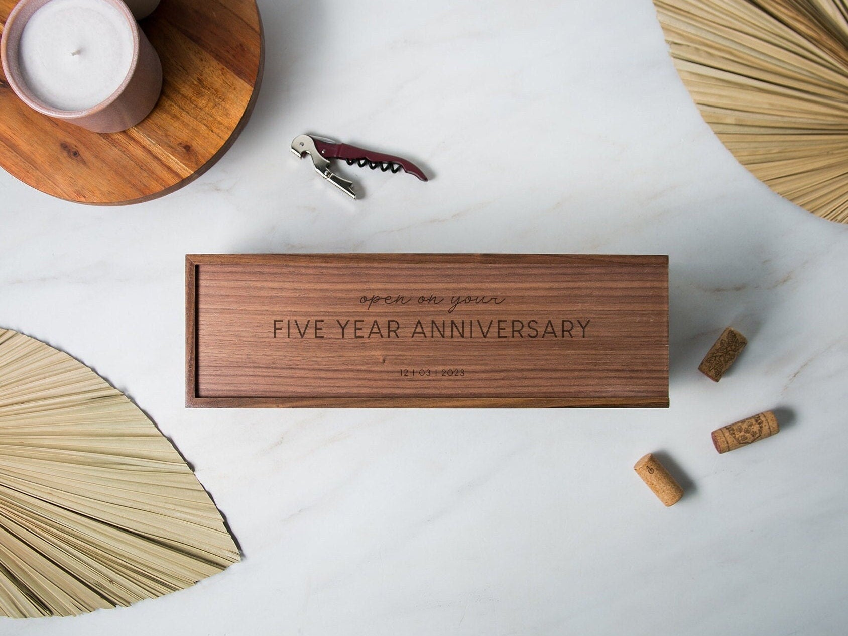 Wood Wine Box (Design 9)