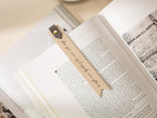 Engraved Leather Bookmark w/ Loop (D1)