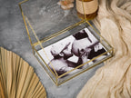 5x7" Gold Glass Photo Box