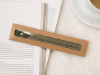 Engraved Leather Bookmark w/ Loop (D1)