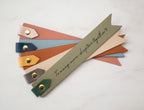Engraved Leather Bookmark w/ Loop (D1)