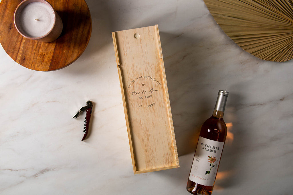 Wood Wine Box (Design 5)