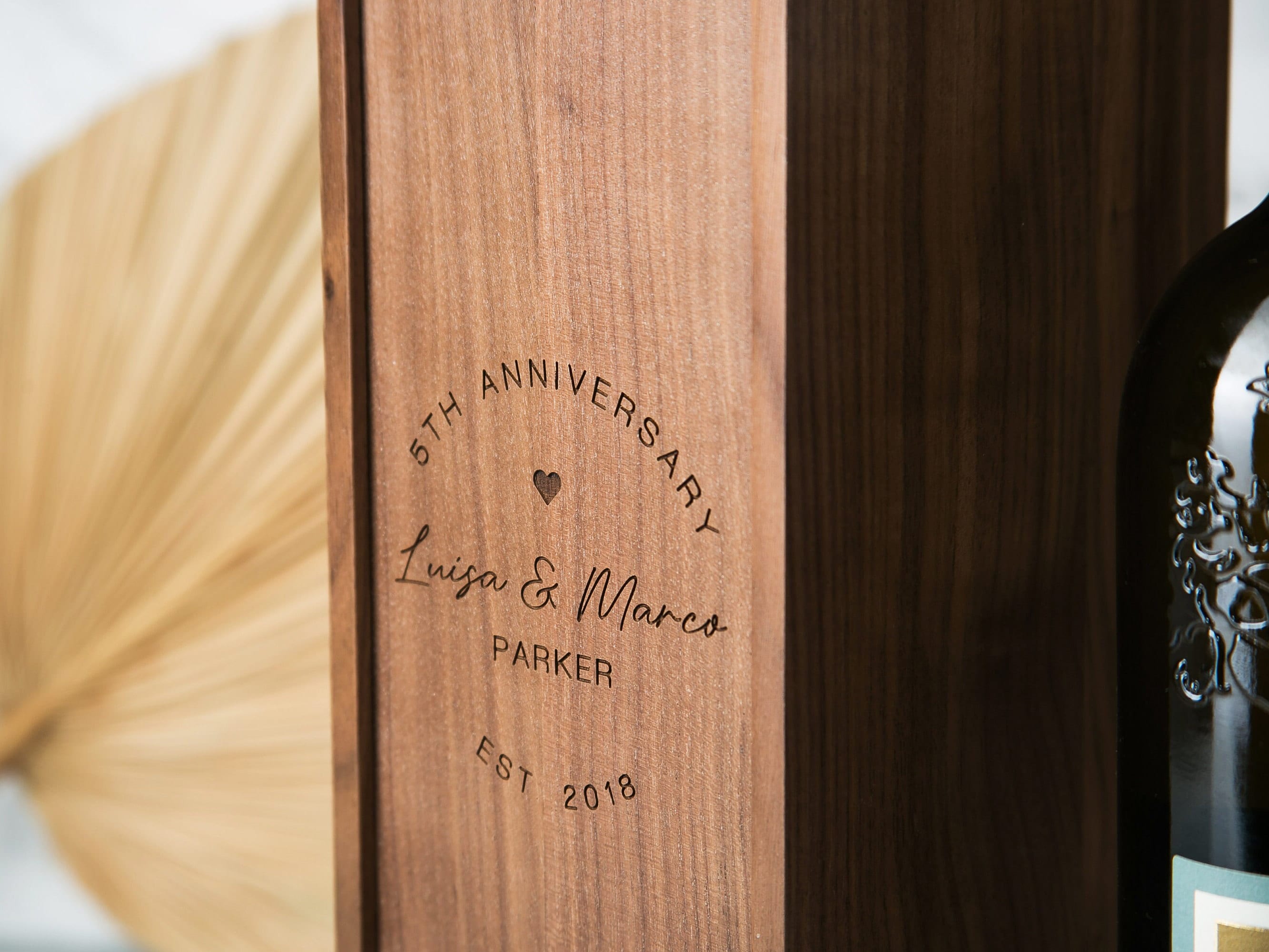 Wood Wine Box (Design 5)