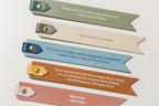 Personalized Leather Bookmark w/ Loop (Design 4)