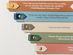 Personalized Leather Bookmark w/ Loop (Design 4)