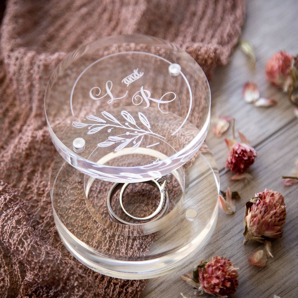 Clear Round Ring Box