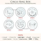 Clear Round Ring Box