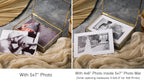 5x7" Gold Glass Photo Box - Baby Picture Keepsake Box