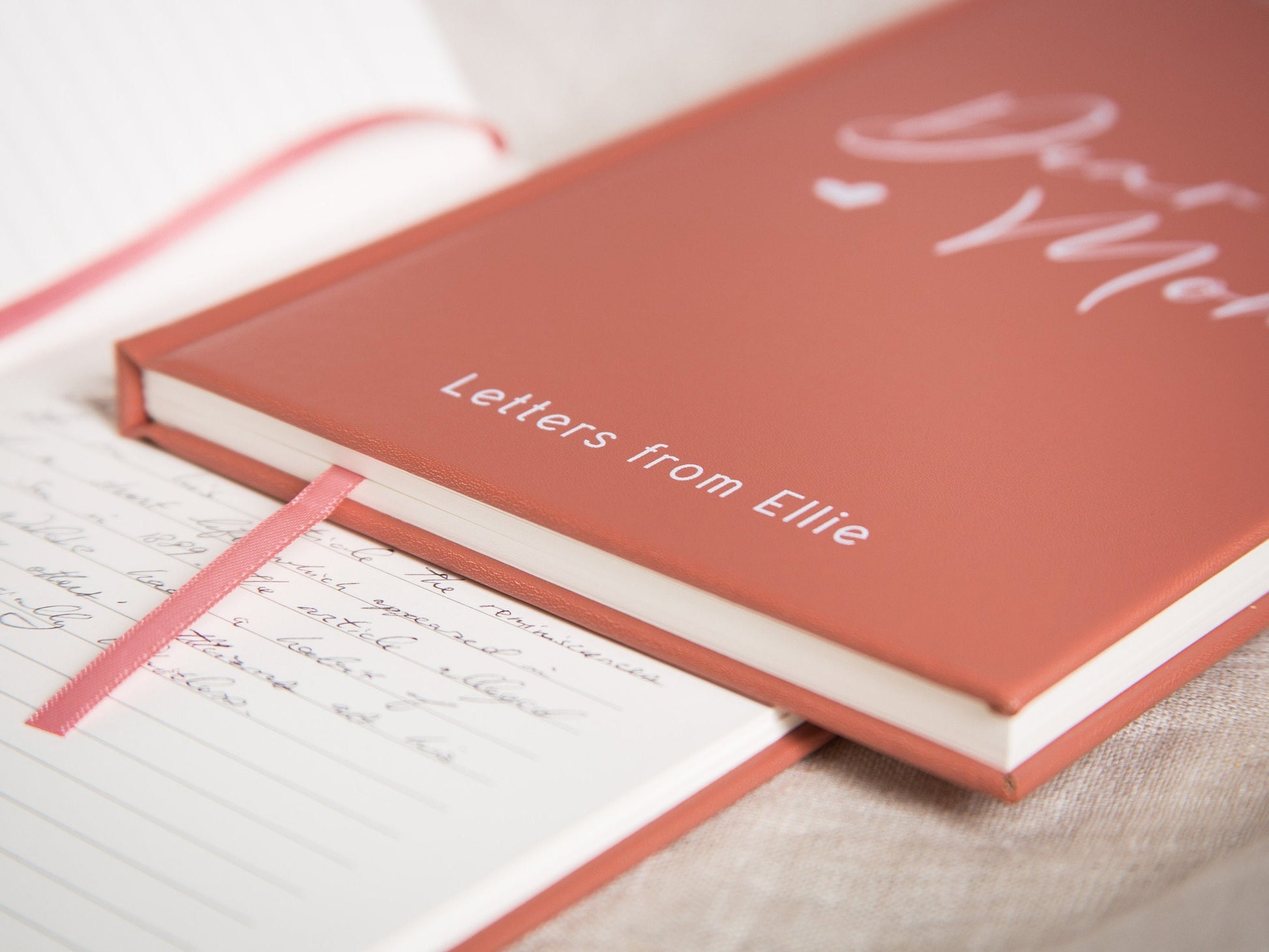 Dear Mom Lined Notebook - Hard Cover Letters Journal Mom Wife Girlfriend, Wedding Gift for Mom from Bride Groom, Thoughtful Gift for Mother