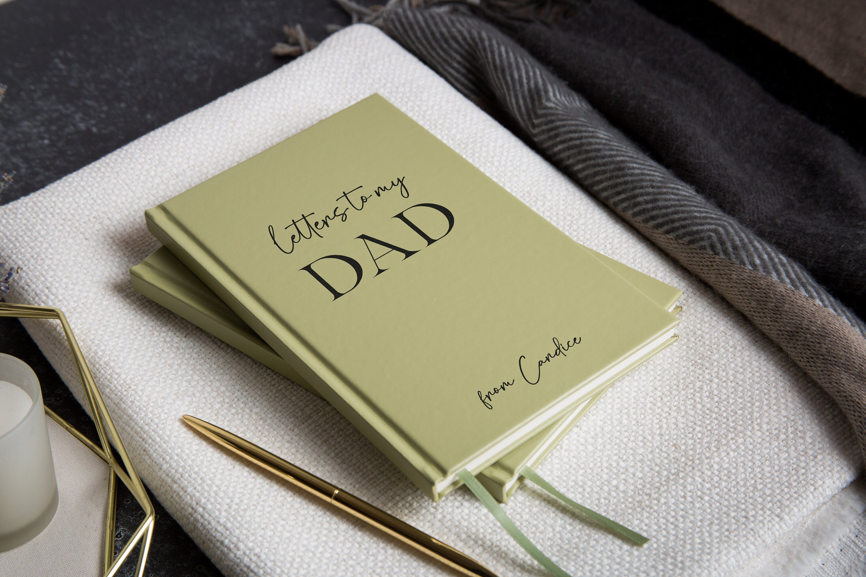 Letters to my Dad Lined Notebook - Hard Cover Book for Dad, Grief Loss Sympathy Journal, Father of the Bride Groom Wedding Thank You Gift