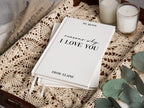 Reasons Why I Love You 2 Lined Notebook - Personalized Wedding Gift, Custom Couple Journal, Birthday Anniversary Romantic Gift for Her