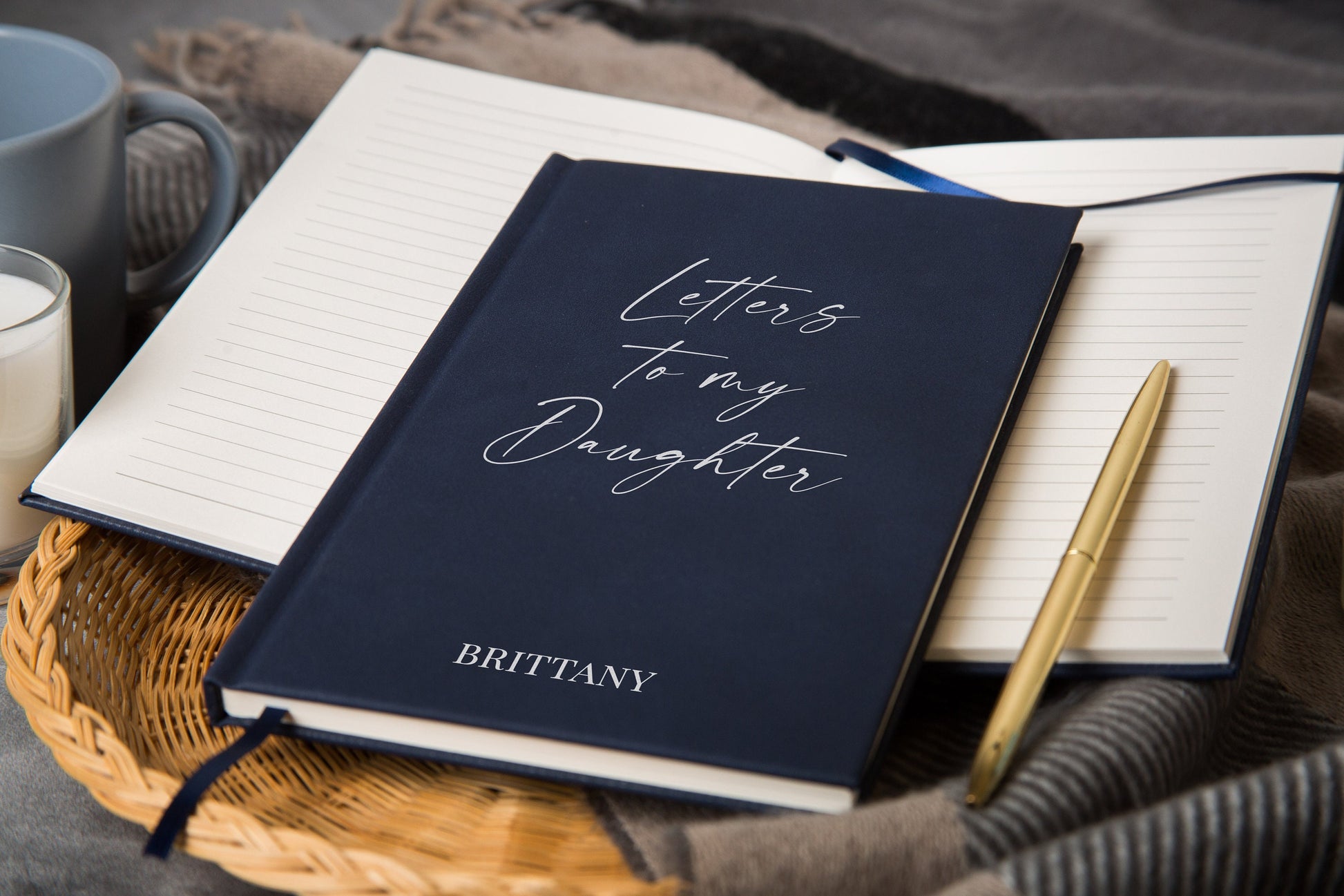 Letters to my Daughter Lined Notebook - Luxury Hard Cover Journal Book, 13 16 18th 21st Birthday, College Wedding Gift from Mother Mom