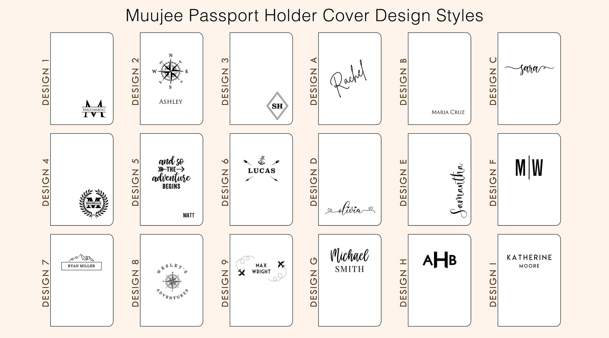 Engraved Passport Holder - leather travel wallet, 3rd wedding leather anniversary gift, wedding gift for couple, coworker or mom dad gift