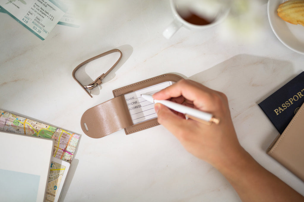 Embossed Luggage Tag - Custom Monogrammed Suitcase Tag, Travel Essentials, Diaper Bag Name Tags, retirement birthday wedding travel gifts