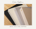 Self Stick Linen Photo Album Binder (Design 4) - DIY Refillable Blank Picture Book, Family Scrapbook, College Teacher Gift