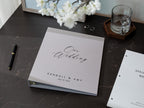 Self Stick Linen Photo Album Binder (D9) - Wedding Guestbook Album Scrapbook Anniversary Love Story Book w/ Refillable Peel-and-stick Pages