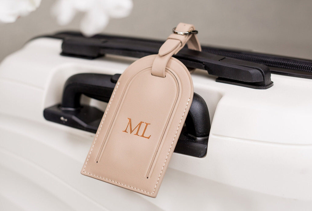 Embossed Luggage Tag - Custom Monogrammed Suitcase Tag, Travel Essentials, Diaper Bag Name Tags, retirement birthday wedding travel gifts
