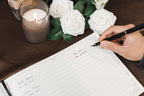 Funeral Guest Book with Photo Cover (Black - Design 4) - Celebration of Life, Memorial Service Book, Gift for Loss of Loved One