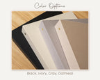 Self Stick Linen Photo Album Binder (D8) - Wedding Album Scrapbook Picture Memory Book For DIY Bride To Be 12th Anniversary Gift Couples