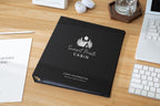 Rental 3 Ring Linen Binder (Design 1) - Refillable Welcome Book, DIY Blank Binder, Guest Information Airbnb Cabin, Rental Guestbook