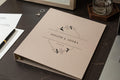 Wedding 3 Ring Linen Binder (Design 3)