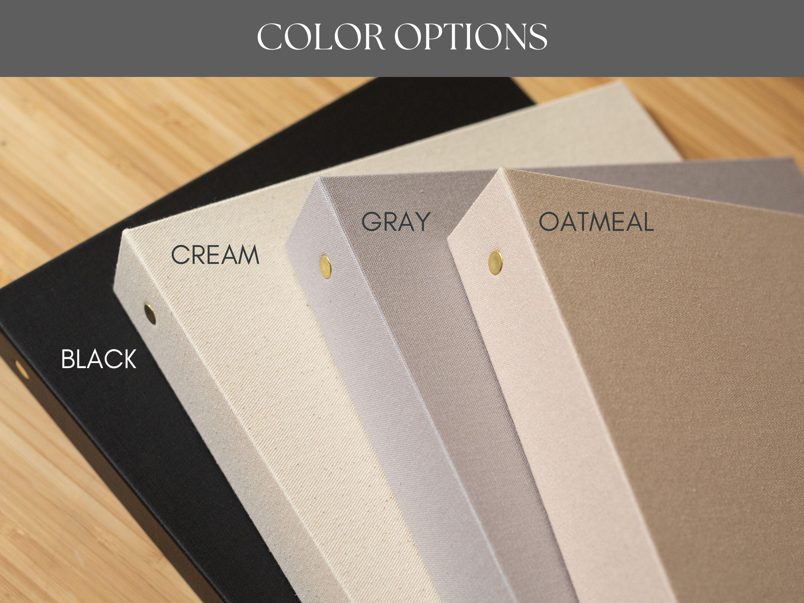 Rental 3 Ring Linen Binder (Design 2) - Refillable Welcome Book, DIY Blank Binder, Guest Information Airbnb Cabin, Rental Guestbook