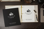 Rental 3 Ring Linen Binder (Design 1) - Refillable Welcome Book, DIY Blank Binder, Guest Information Airbnb Cabin, Rental Guestbook, A-frame