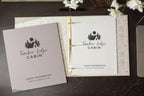 Rental 3 Ring Linen Binder (Design 1) - Refillable Welcome Book, DIY Blank Binder, Guest Information Airbnb Cabin, Rental Guestbook, A-frame