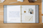 Self Stick Linen Photo Album Binder (D8) - Wedding Album Scrapbook Picture Memory Book For DIY Bride To Be 12th Anniversary Gift Couples