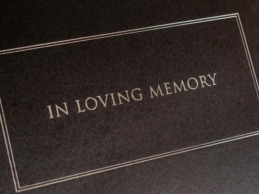 Ready To Ship Photo Insert Cover Funeral Guest Book Set - Celebration of Life, Memorial Service Book, Gift for Loss of Loved One Condolences
