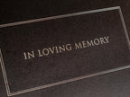 Ready To Ship Photo Insert Cover Funeral Guest Book Set - Celebration of Life, Memorial Service Book, Gift for Loss of Loved One Condolences