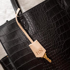 Embossed Leather Clochette (Large Initials) - Bell Key holder, personalized bag tag, purse charm, tote accessory, custom monogrammed gift