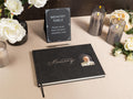 Ready To Ship Photo Insert Cover Funeral Guest Book Set - Celebration of Life, Memorial Service Book, Gift for Loss of Loved One Condolences