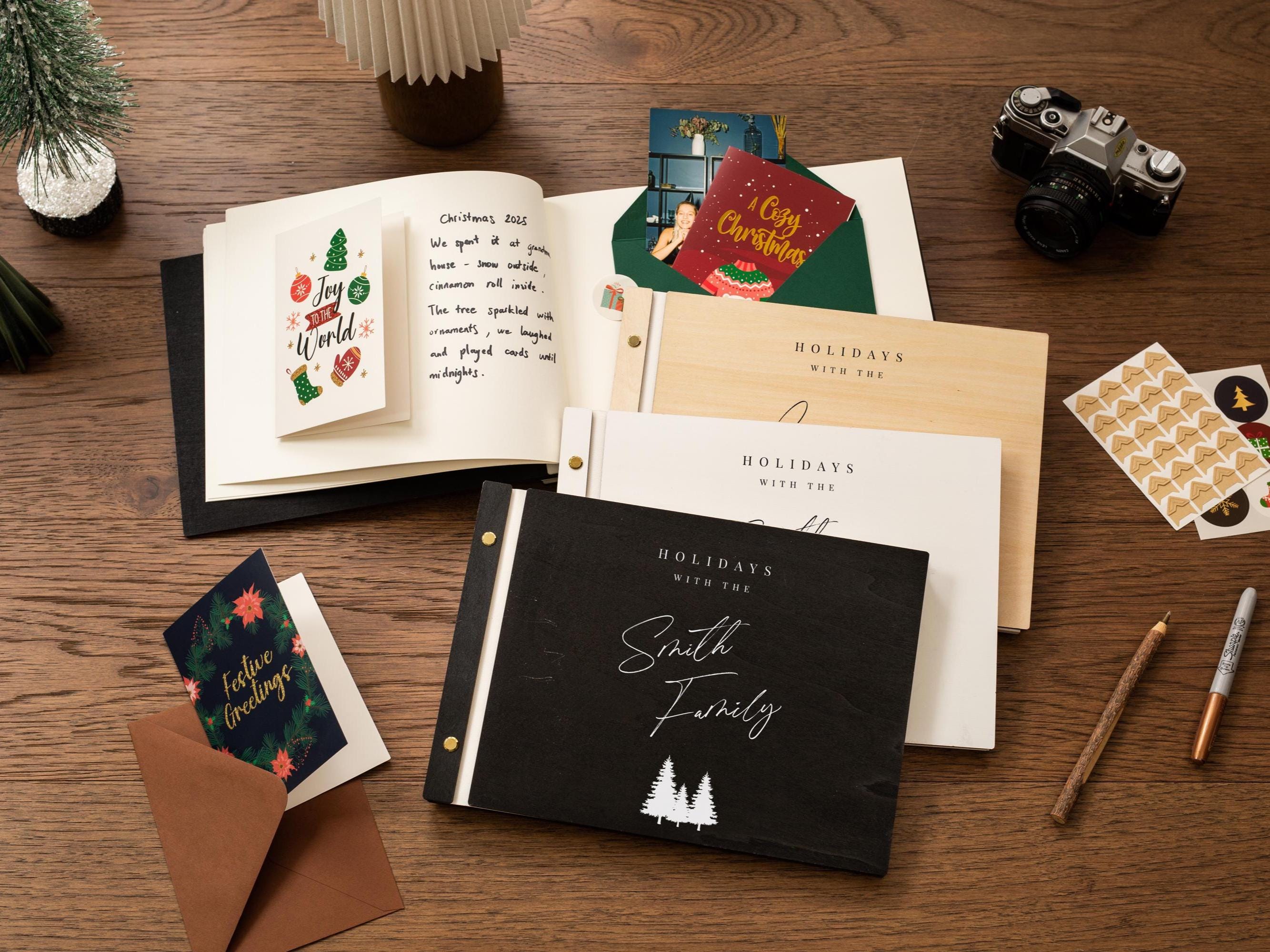 Wooden Luxe Christmas Photo Book (D9)