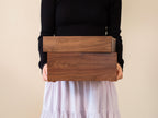 10x10 Walnut Memory Box (D4) - Custom Engraved In Loving Memory Memorial, Keepsakes of a Loved One, Bereavement Funeral Celebration of Life